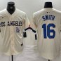 Men's Los Angeles Dodgers Will Smith Cream City Stitched Baseball Jersey