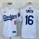 Men's Los Angeles Dodgers Will Smith White 2024 Stitched Baseball Jersey