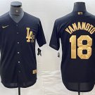 Men's Los Angeles Dodgers Yoshinobu Yamamoto Black Cool Base Stitched Baseball Jersey