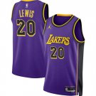 Men's Los Angeles Lakers Maxwell Lewis Purple 2024 Statement Edition Stitched Jersey