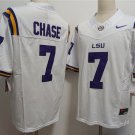 Men's LSU Tigers Ja'Marr Chase F.U.S.E White Stitched Jersey