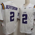 Men's LSU Tigers Justin Jefferson F.U.S.E. White Stitched Jersey