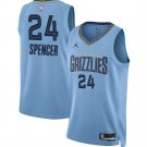 Men's Memphis Grizzlies Cam Spencer Blue 2024 Draft Statement Edition Jersey
