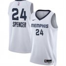 Men's Memphis Grizzlies Cam Spencer White 2024 Draft Association Edition Jersey
