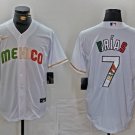 Men's Mexico Baseball Julio Urias 2023 White World Classic Baseball Jersey