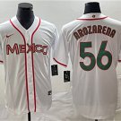 Men's Mexico Baseball Randy Arozarena 2023 White World Baseball Classic Stitched Jersey