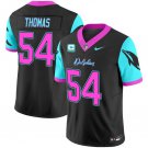 Mens Miami Dolphins #54 Zach Thomas Balck 2024 F.U.S.E. With C Patch Football Jersey