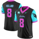 Mens Miami Dolphins #8 Jevon Holland Balck 2024 F.U.S.E. With C Patch Football Jersey