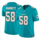 Men's Miami Dolphins Shaquil Barrett Aqua 2024 F.U.S.E. Vapor Football Jersey