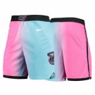 Men's Miami Heat 2021 City Edition Blue Pink Shorts