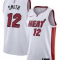 Men's Miami Heat Dru Smith White 2024 Association Edition Stitched Basketball Jersey