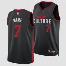 Men's Miami Heat Kel'el Were Black 2024 Draft City Edition Stitched Basketball Jersey