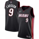 Men's Miami Heat Pelle Larsson Black 2024 Draft Icon Edition Basketball Jersey