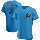 Mens Miami Marlins Jazz Chisholm Jr. Blue Alternate Flex Base Jersey