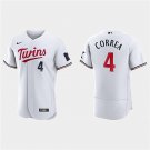 Mens Minnesota Twins Carlos Correa 2023 Home White Authentic Player Jersey