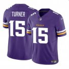 Men's Minnesota Vikings Dallas Turner Purple 2024 F.U.S.E. Vapor Limited Football Jersey