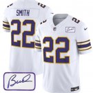 Men's Minnesota Vikings Harrison Smith White 2023 F.U.S.E. Bud Grant Patch Limited Jersey