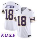 Men's Minnesota Vikings Justin Jefferson White 2023 F.U.S.E. Retro Stitched Jersey