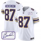 Men's Minnesota Vikings T.J. Hockenson White 2023 F.U.S.E. Bud Grant Patch Limited Jersey