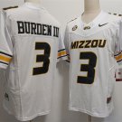 Men's Missouri Tigers Luther Burden III 2023 F.U.S.E. White Rose Bowl Patch Stitched Jersey