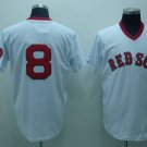 Mens Mitchell And Ness Red Sox Carl Yastrzemski White Throwback Jersey