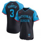 Men's National League Bryce Harper Navy 2024 All-Star Flex Baseball Jersey