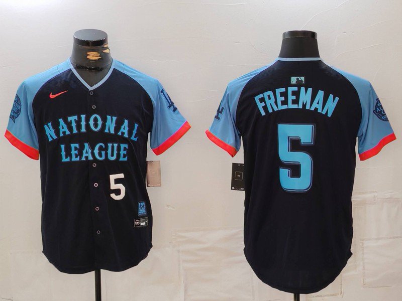 Mens National League Freddie Freeman Navy 2024 All-Star Limited Stitched Baseball Jersey