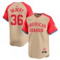 Men's National League Logan Gilbert Cream 2024 All-Star Limited Stitched Baseball Jersey