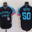 Mens National League Mookie Betts Navy 2024 All-Star Limited Stitched Baseball Jersey