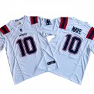 Men's New England Patriots Drake Maye White 2024 F.U.S.E. Vapor Football Jersey