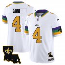 Mens New Orleans Saints Derek Carr White 2024 F.U.S.E. Vapor Limited Football Jersey