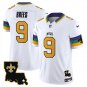 Mens New Orleans Saints Drew Brees White 2024 F.U.S.E. Vapor Limited Football Jersey