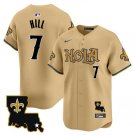 Men's New Orleans Saints Taysom Hill Gold Cool Base Stitched Baseball Jersey