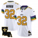 Mens New Orleans Saints Tyrann Mathieu White 2024 F.U.S.E. Vapor Limited Football Jersey