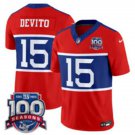 Men's New York Giants Tommy DeVito Century Red 100TH Season Commemorative Jersey