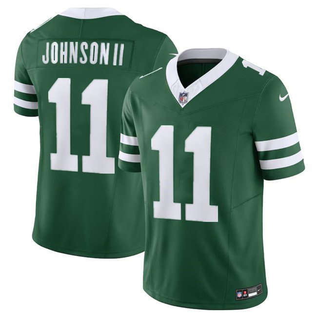 Men's New York Jets Jermaine Johnson Green 2023 F.U.S.E Throwback Limited Jersey