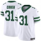 Men's New York Jets Tarik Cohen White 2023 F.U.S.E. Vapor Throwback Football Jersey