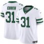 Men's New York Jets Tarik Cohen White 2023 F.U.S.E. Vapor Throwback Football Jersey
