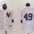 Men's New York Yankees Ron Guidry White Cool Base Stitched Jersey