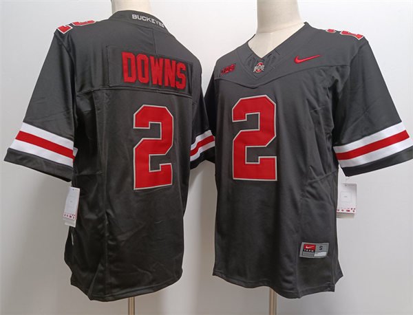 Men's Ohio State Buckeyes Caleb Downs Black 2023 F.U.S.E. Limited Stitched Jersey