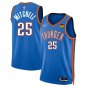 Men's Oklahoma City Thunder Ajay Mitchell Blue 2024 Draft Icon Edition Jersey