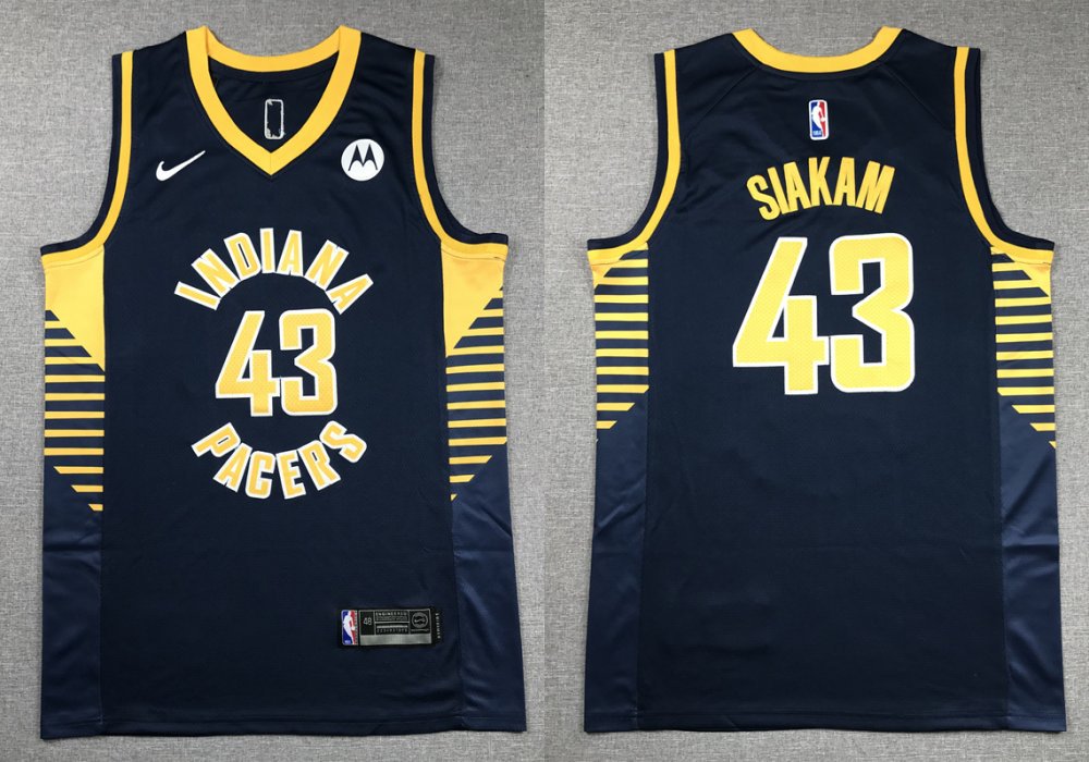 Men's Pacers Pascal Siakam Jersey Navy Blue