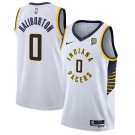 Men's Pacers Tyrese Haliburton Basketball Jersey White 2024