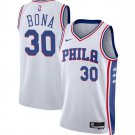 Men's Philadelphia 76ers Adam Bona White 2024 Draft Association Edition Jersey