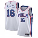 Men's Philadelphia 76ers Caleb Martin White Association Edition Stitched Jersey