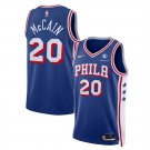 Men's Philadelphia 76ers Jared McCain 2024 Blue Icon Edition Basketball Stitched Jersey