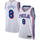 Men's Philadelphia 76ers Paul George White Association Edition Jersey
