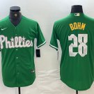 Men's Philadelphia Phillies Alec Bohm Kelly Green Cool Base Jersey