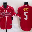 Men's Philadelphia Phillies Bryson Stott Red Cool Base Stitched Baseball Jersey