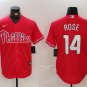 Men's Philadelphia Phillies Pete Rose Red Cool Base Stitched Jersey